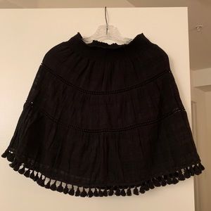 XS Ann Taylor Loft black skirt
